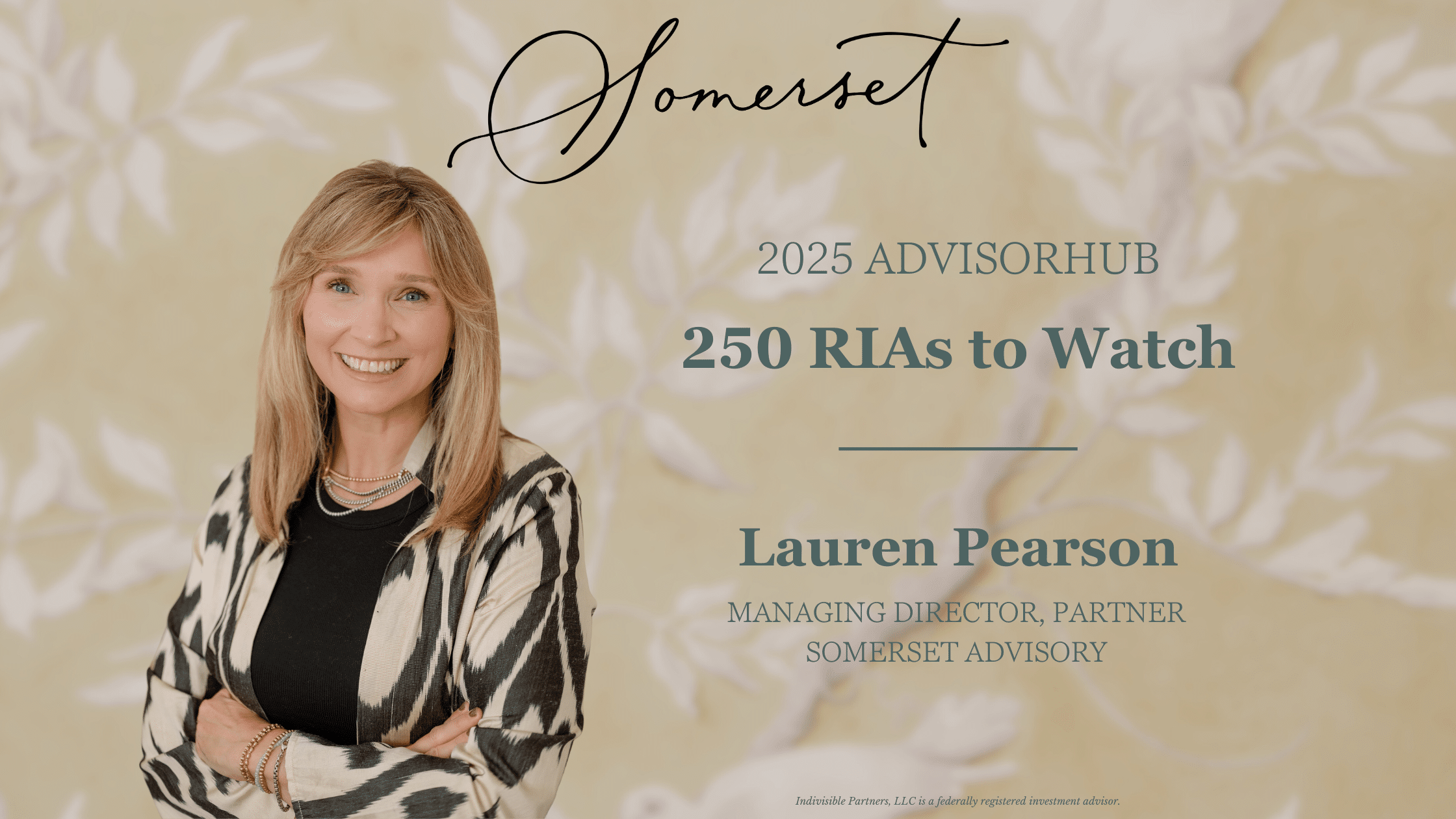 Lauren Pearson Named One of AdvisorHub’s 250 RIAs to Watch