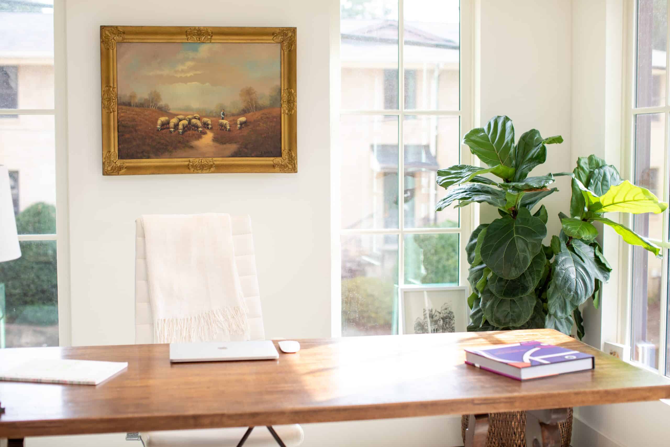 A desk for an executive